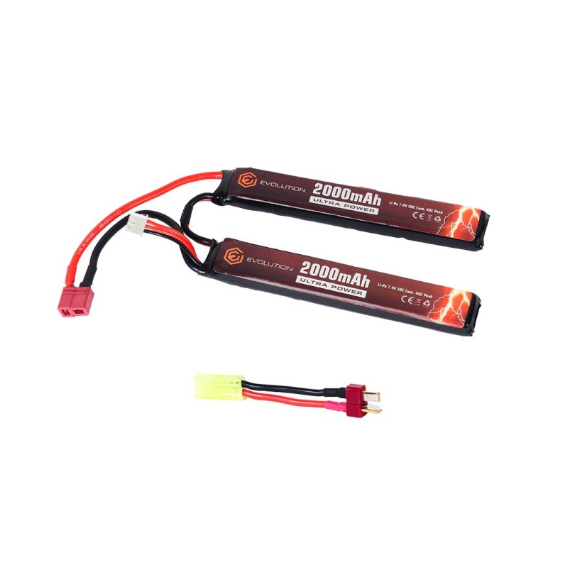 EVOLUTION SOFTAIR ACUMULATOR LI-PO ULTRA POWER - 7.4V - 2000MAH - 20C - 40C PEAK