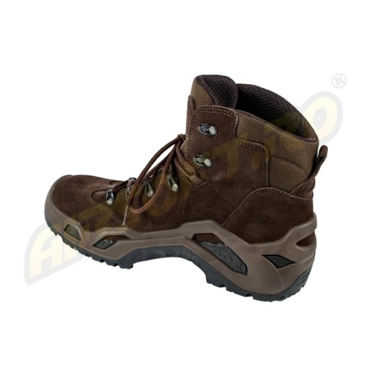LOWA Z-6S GTX MID TACTICAL BOOTS - DARK BROWN