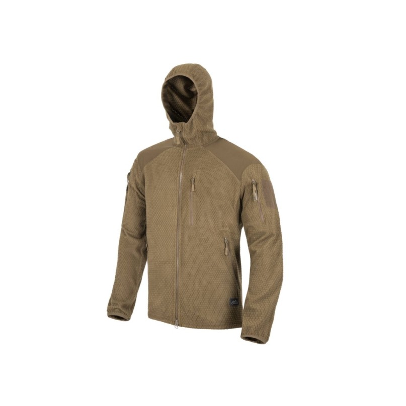 JACHETA MODEL ALPHA HOODIE  - GRID FLEECE - BLACK