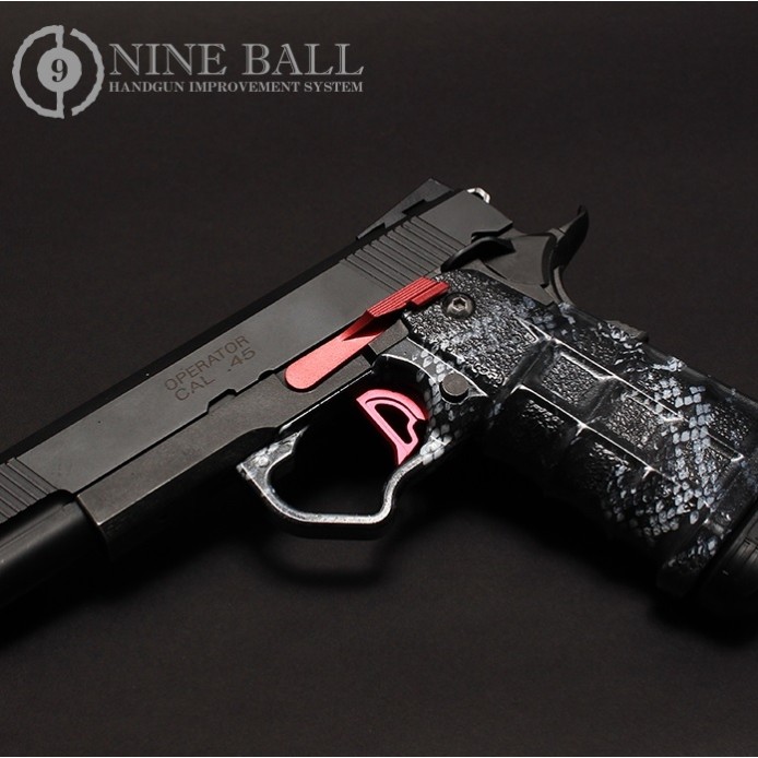 NINE BALL LEVA SGANCIO CARRELLO PER TM HI-CAPA 5.1 / 4.3 - CREMISI