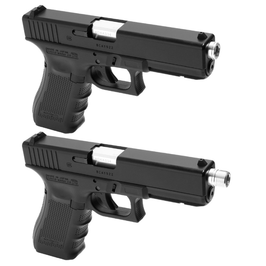 TEAVA EXTERNA - 2 WAY FIXED -  NON-RECOILING PT. G 17 - GEN IV - SILVER