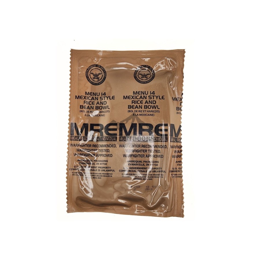 MRE - MENU 14 - MEXICAN STYLE RICE AND BEAN BOWL