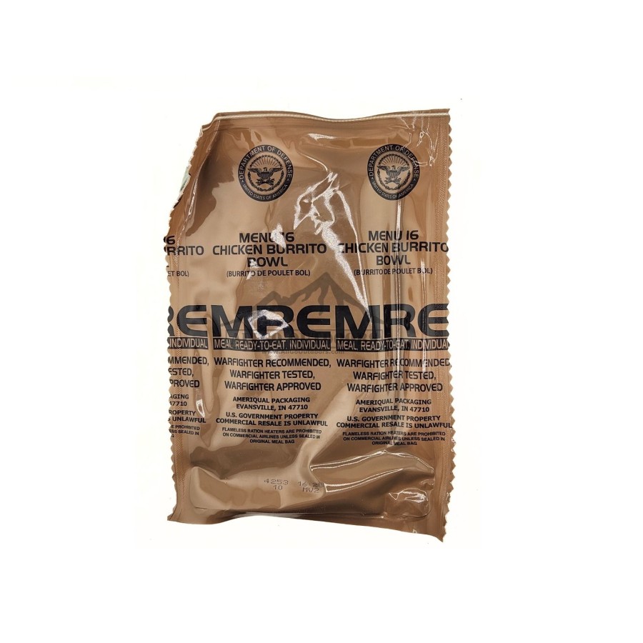 MRE-16 MRE - MENU 16 - CHICKEN BURRITO BOWL