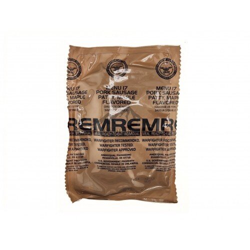 MRE - MENU 17 - PORK SAUSAGE PATTY, MAPLE FLAVOR