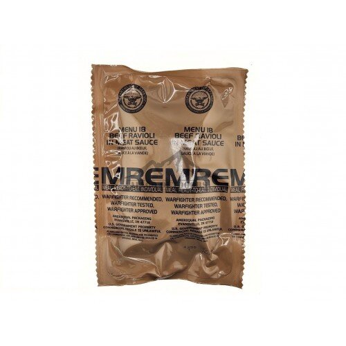 MRE - MENU 18 - BEEF RAVIOLI IN MEAT SAUCE