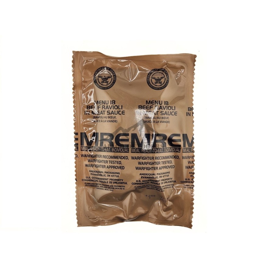 MRE - MENU 18 - BEEF RAVIOLI IN MEAT SAUCE