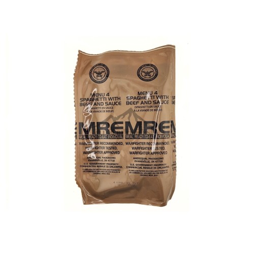 MRE - MENU 4 - SPAGHETTI WITH BEEF AND SAUCE
