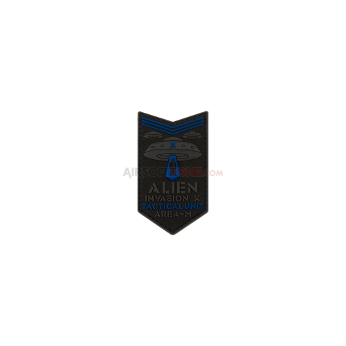 PATCH CAUCIUC - ALIEN INVASION TACTICAL UNIT - BLUE