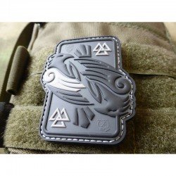 PATCH CAUCIUC - ODINS RAVEN - GREY