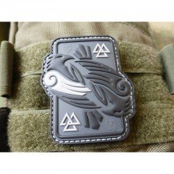 PATCH CAUCIUC - ODINS RAVEN - GREY