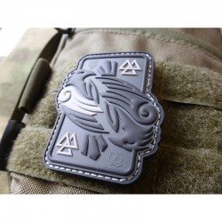 PATCH CAUCIUC - ODINS RAVEN - GREY