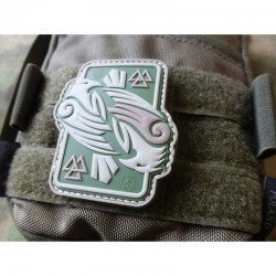 PATCH CAUCIUC - ODINS RAVEN - GREEN