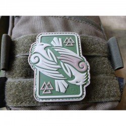 PATCH CAUCIUC - ODINS RAVEN - GREEN
