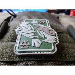 PATCH CAUCIUC - ODINS RAVEN - GREEN