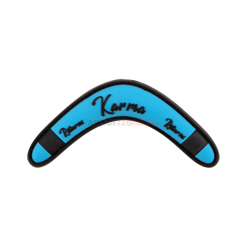 PATCH CAUCIUC -  KARMA RETURNS - BLUE