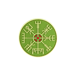 PATCH CAUCIUC - HELM OF AWE - GREEN