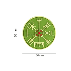 PATCH CAUCIUC - HELM OF AWE - GREEN