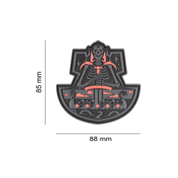 PATCH CAUCIUC - GHOST SHIP SKULL - BLACKOPS