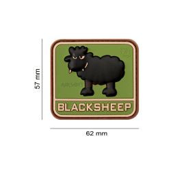 PATCH CAUCIUC - BLACK SHEEP - GREEN