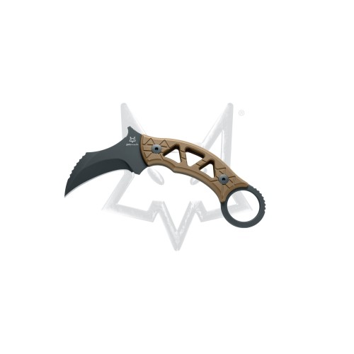 FOX KNIVES FIXED BLADE KNIFE MODEL TRIBAL K - TITANIUM BRONZE - DESIGN BY DOUG MARCAIDA