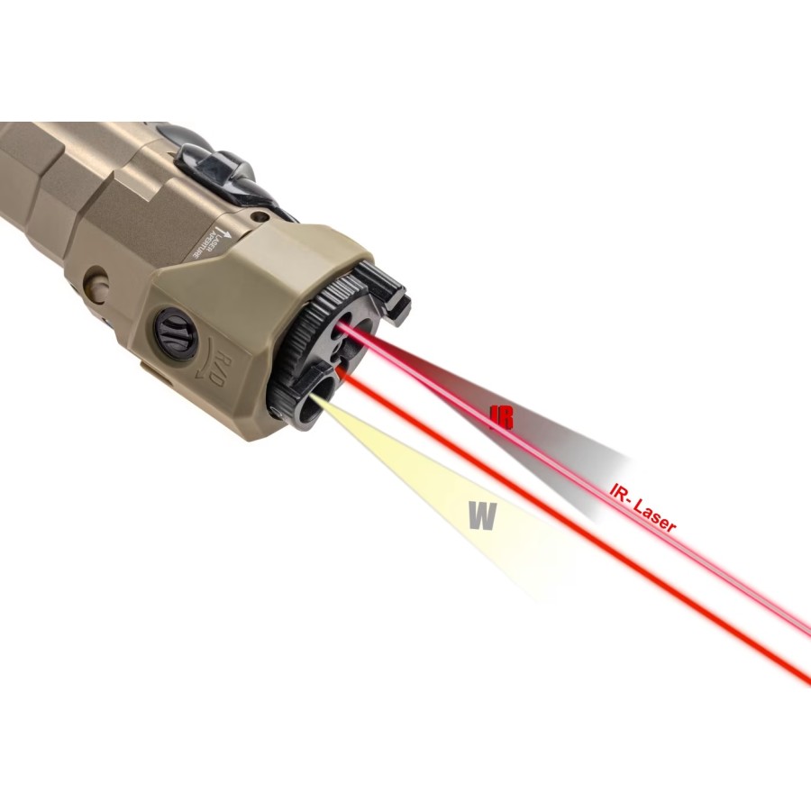 MAWL-C1+ PUNTATORE LASER ROSSO -  DARK EARTH