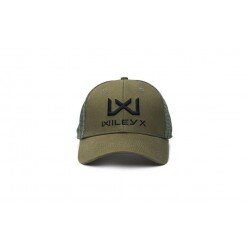 CAPPELLINO TRUCKER - OLIVA - LOGO WILEY X NERO