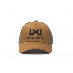 CAPPELLINO TRUCKER - MARRONE CHIARO/GRIGIO - LOGO WILEY X NERO