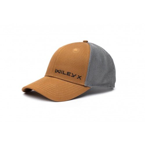 CAPPELLINO TRUCKER - MARRONE CHIARO/GRIGIO WILEY X LOGO NERO