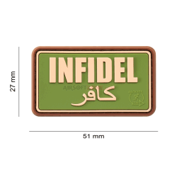 PATCH CAUCIUC - INFIDEL - MULTICAM
