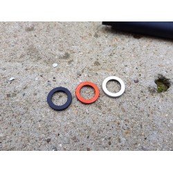 RETRO ARMS PAD PER COMPENSATORE CNC 1mm ROSSO