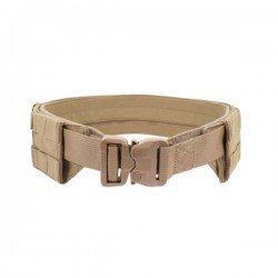 WARRIOR ASSAULT SYSTEMS LOW PROFILE MOLLE BELT - COYOTE TAN - WITH PLASTIC COBRA BELT