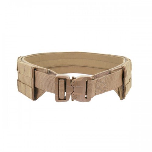 WARRIOR ASSAULT SYSTEMS LOW PROFILE MOLLE BELT - COYOTE TAN - WITH PLASTIC COBRA BELT