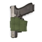 WARRIOR ASSAULT SYSTEMS UNIVERSAL PISTOL HOLSTER - LEFT SIDE - OLIVE DRAB