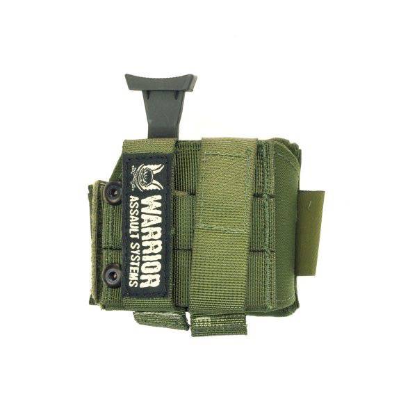 WARRIOR ASSAULT SYSTEMS UNIVERSAL PISTOL HOLSTER - LEFT SIDE - OLIVE DRAB