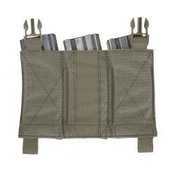 DETACHABLE TRIPLE ELASTIC MOLLE POUCH - RANGER GREEN