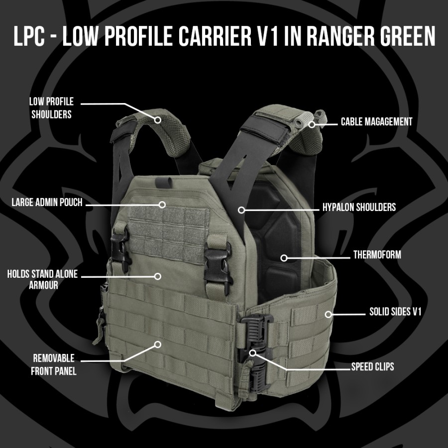 LOW PROFILE CARRIER V1 RANGER GREEN