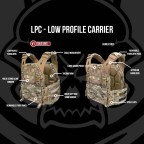 VESTA TACTICA LOW PROFILE CARRIER V2 - BLACK