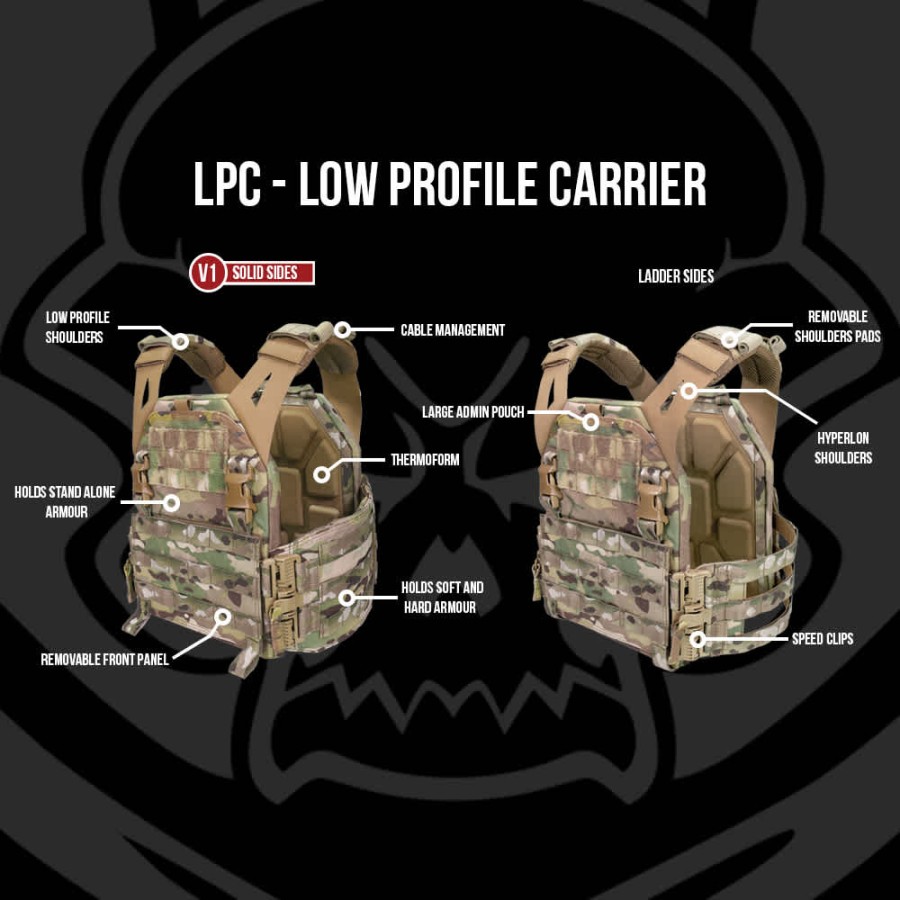 VESTA TACTICA LOW PROFILE CARRIER V2 - BLACK