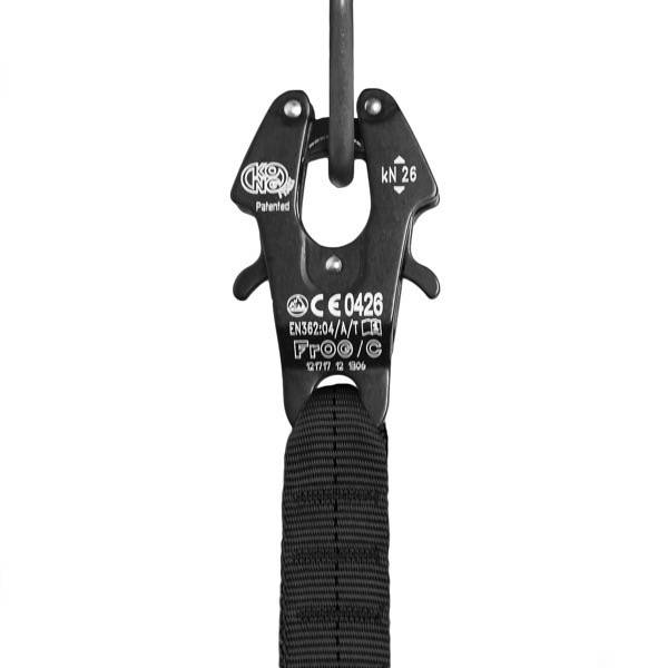 CORDON DE ASIGURARE CU FROG CLIP - NEGRU