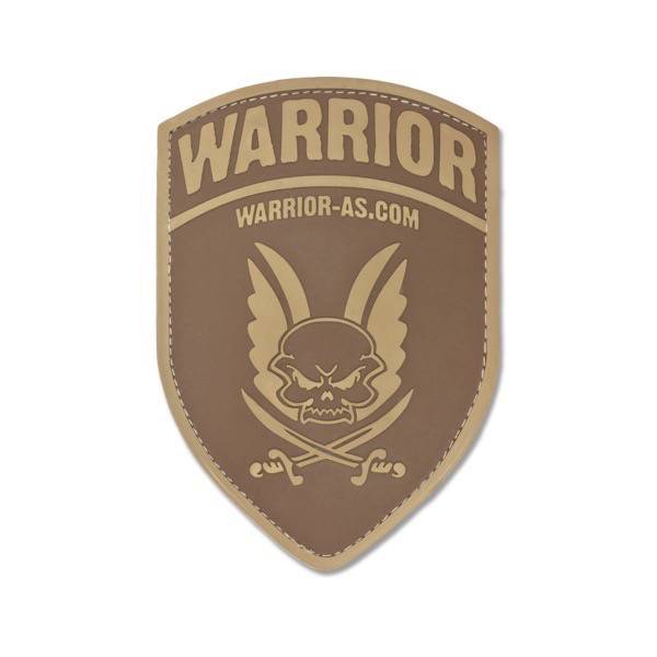 WARRIOR ASSAULT SYSTEMS PATCH RUBBER LOGO SHIELD DARK EARTH