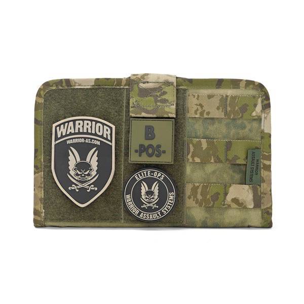 WARRIOR ASSAULT SYSTEMS PATCH GOMMA LOGO SCUDO - BLACK