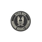 WARRIOR ASSAULT SYSTEMS PATCH GOMMA LOGO SCUDO - BLACK