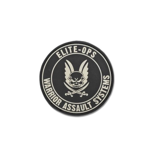 PATCH CAUCIUC LOGO SHIELD - BLACK