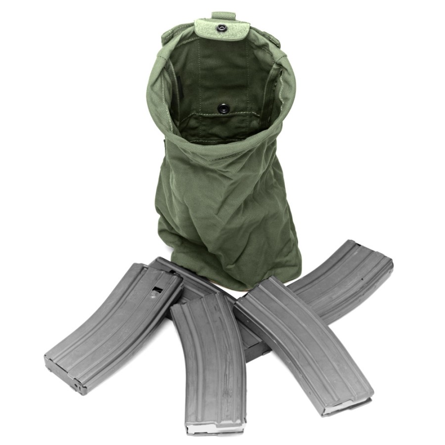 WARRIOR ASSAULT SYSTEMS SLIMLINE FOLDING DUMP POUCH  OD GREEN