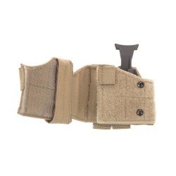 WARRIOR ASSAULT SYSTEMS UNIVERSAL PISTOL HOLSTER - LEFT SIDE - COYOTE TAN