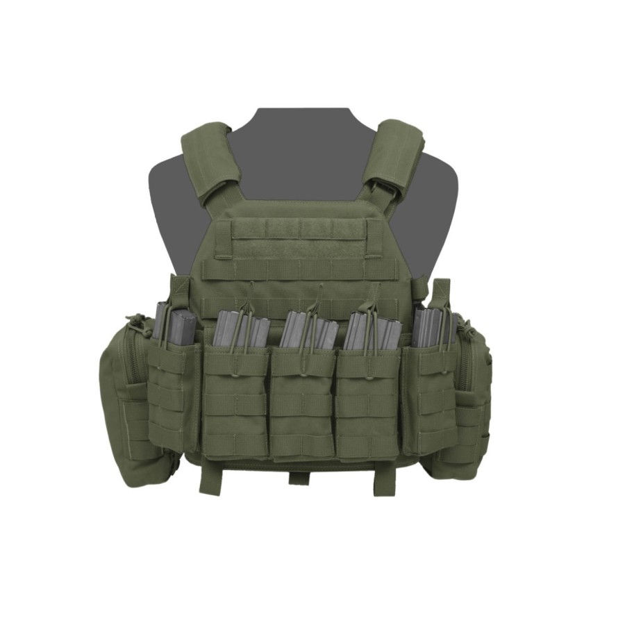WARRIOR ASSAULT SYSTEMS TATTICO PLATE CARRIER MODELLO DCS DA 5.56 VERDE OD