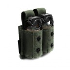 WARRIOR ASSAULT SYSTEMS TASCA DOPPIA PORTA GRANATE DA 40mm - VERDE OD