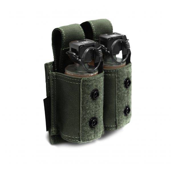 WARRIOR ASSAULT SYSTEMS TASCA DOPPIA PORTA GRANATE DA 40mm - VERDE OD