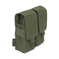 WARRIOR ASSAULT SYSTEMS DOUBLE MAGAZINES M4 - 5.56MM POUCH - OD GREEN