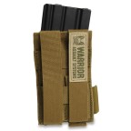 WARRIOR ASSAULT SYSTEMS SINGLE ELASTIC MAG POUCH COYOTE TAN